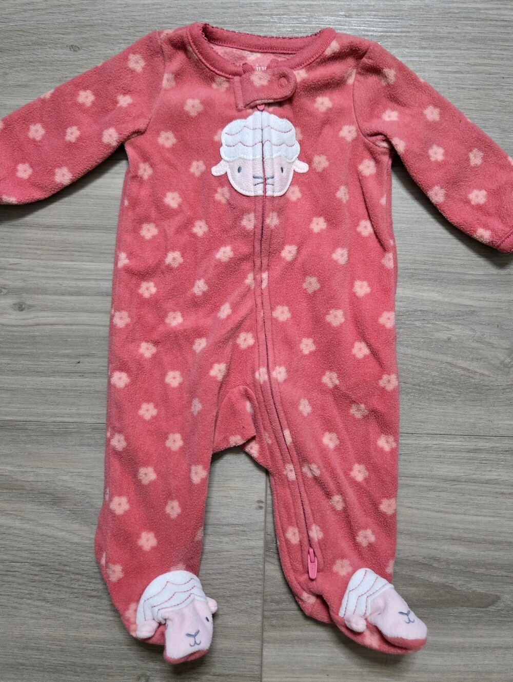 Just One You By Carters Newborn Sheep Footed Pajamas